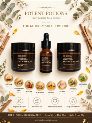 The Kumkumadi Glow Trio media