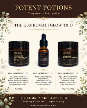 The Kumkumadi Glow Trio media